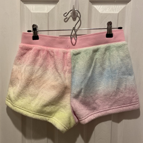 NWT Victoria’s Secret PINK Pastel Rainbow Velvet Fuzzy Shorts - Picture 6 of 14